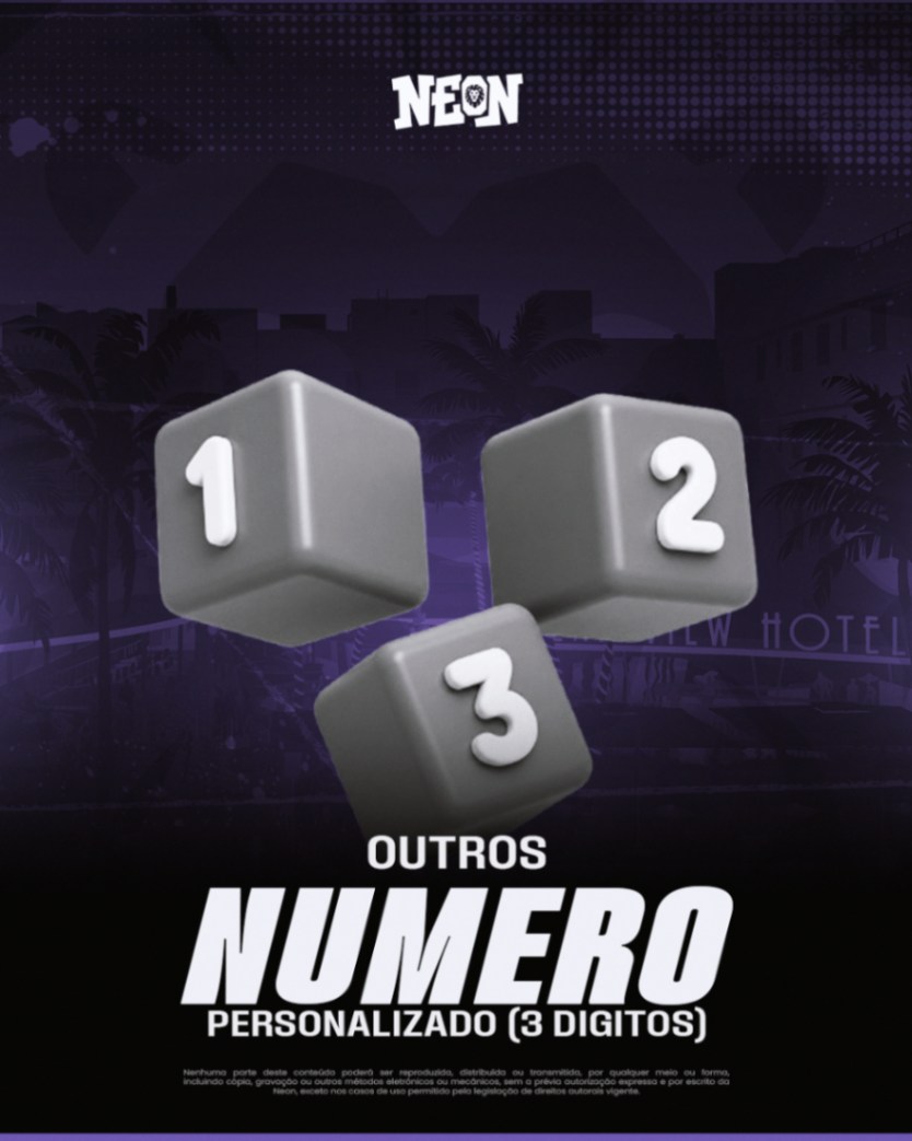 Número Personalizado (3 Digitos)