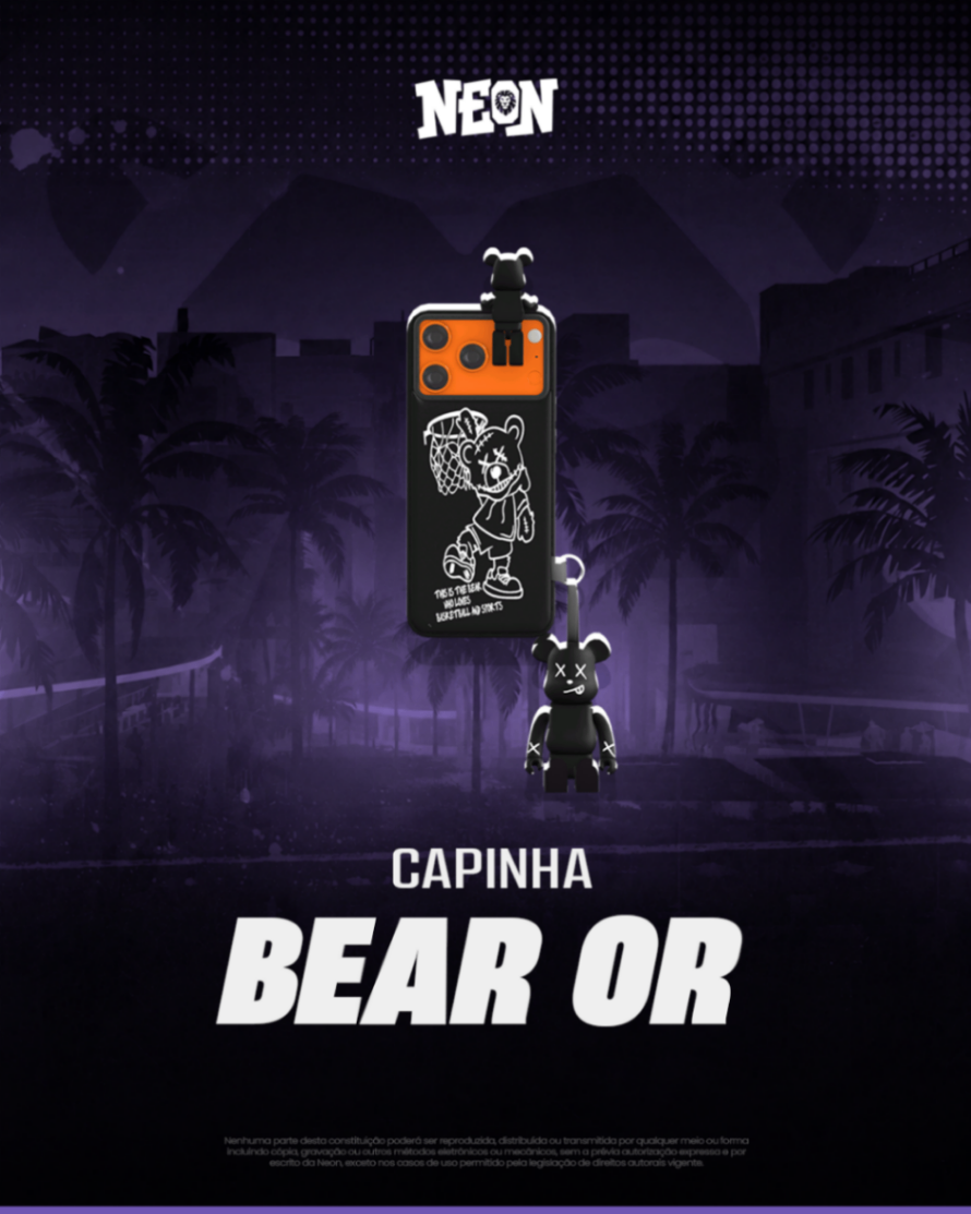Capinha Bear Black Or